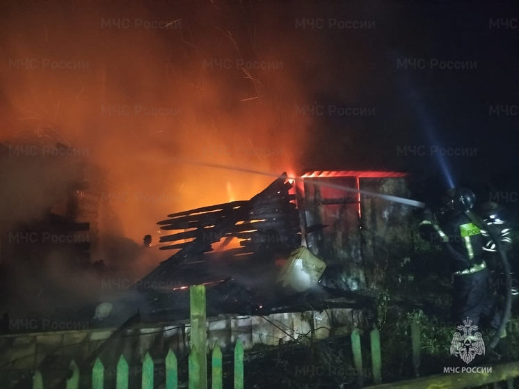 Двенадцать человек тушили дачный дом в жуковской деревне