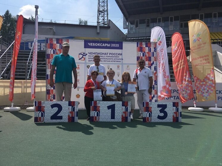 Две медали взяли липецкие легкоатлетки с поражением ОДА на чемпионате России