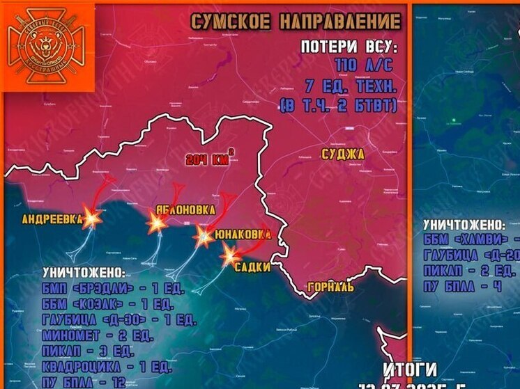 На Тёткинском и Глушковском направлениях уничтожили 4 пункта управления БПЛА ВСУ