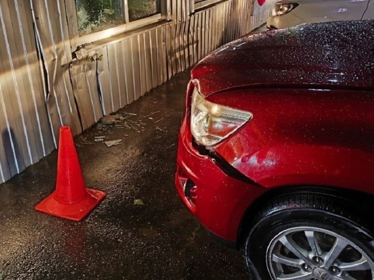 Женщина за рулём Mitsubishi протаранила супермаркет в Рязанской области