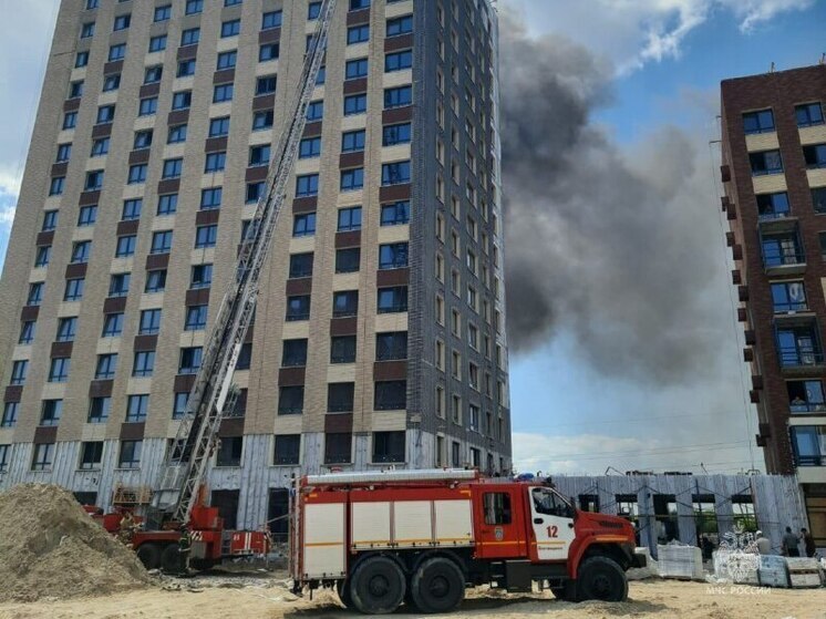Новостройка подгорела в столице Амурской области