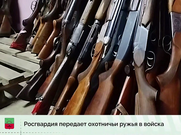 Росгвардия передает охотничьи ружья в войска