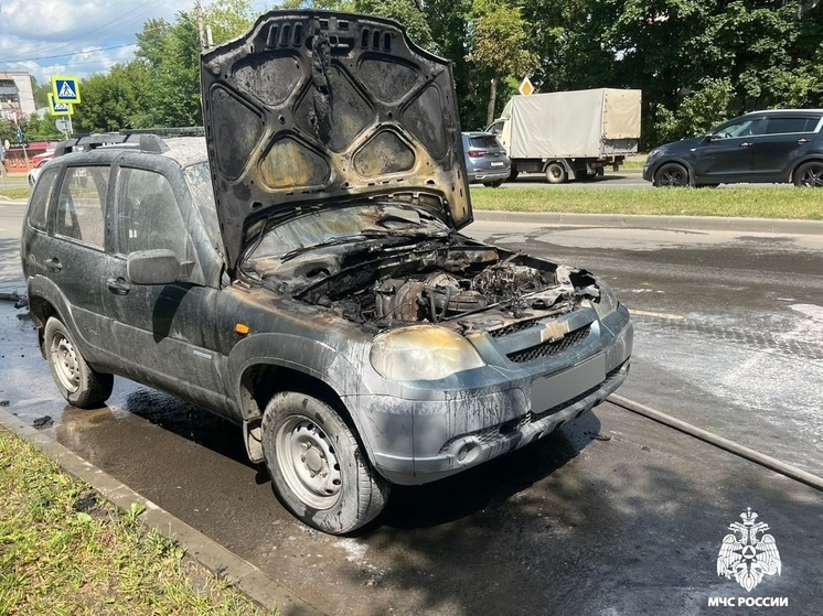 Очевидцы и владелец тушили вспыхнувший автомобиль в Костроме