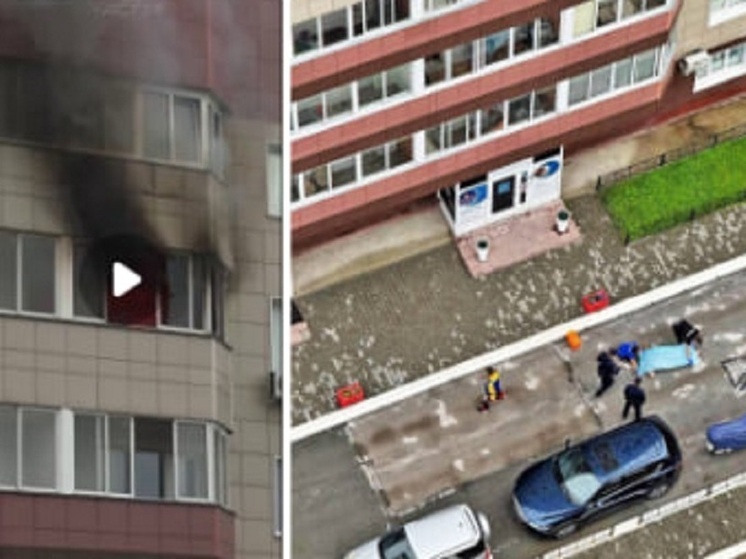 Житель Новосибирска выпрыгнул с 24 этажа при страшном пожаре