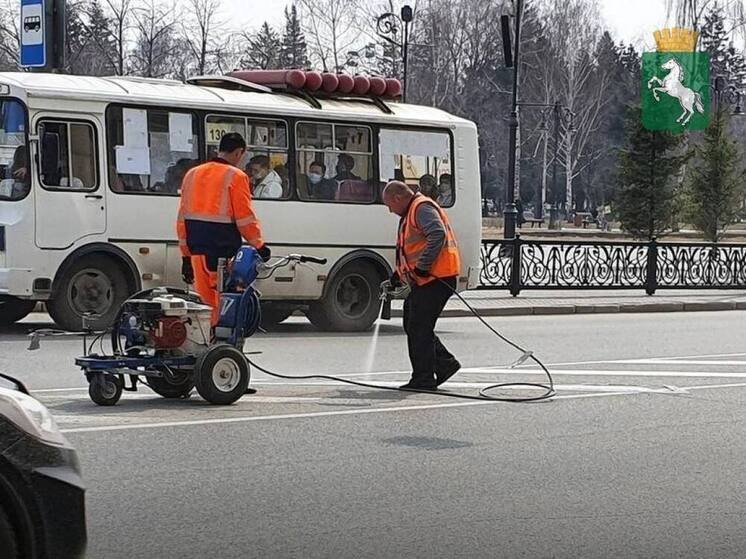  “Томск САХ” обновил разметку и очистил улицы города
