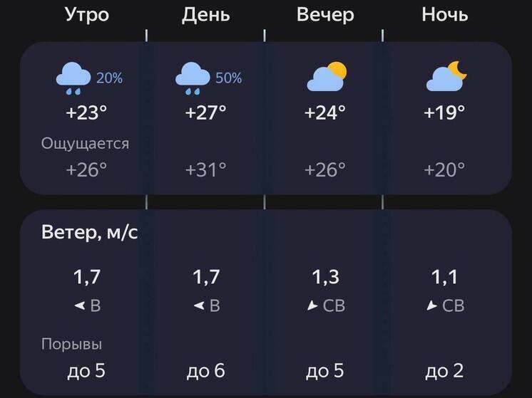 Пензенцев предупредили о грозовом фронте