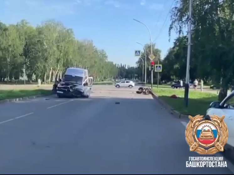 В Башкирии мотоциклист погиб при столкновении с автомобилем ритуальных услуг