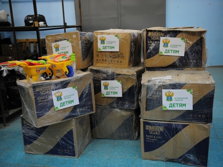 Астраханская таможня передала конфискованные игрушки социальным учреждениям