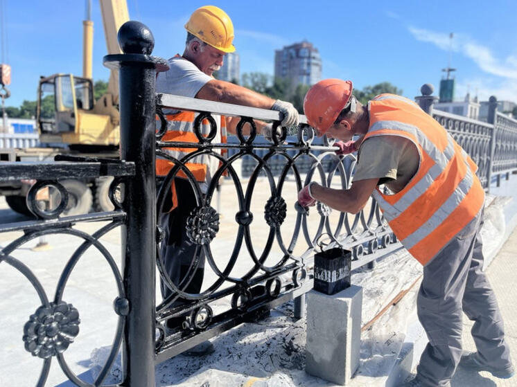 Завершается строительство IV этапа набережной Хабаровска в районе яхт-клуба