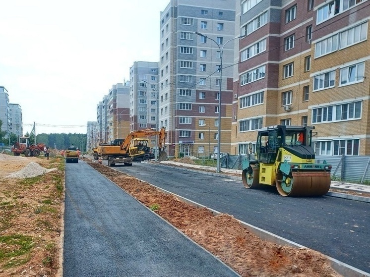 На Маршала Устинова в Коврове продолжается строительство новой дороги