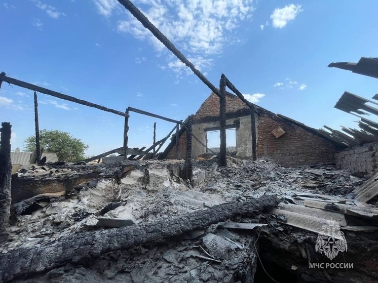 В Ростовской области мужчина и женщина чудом спаслись при пожаре