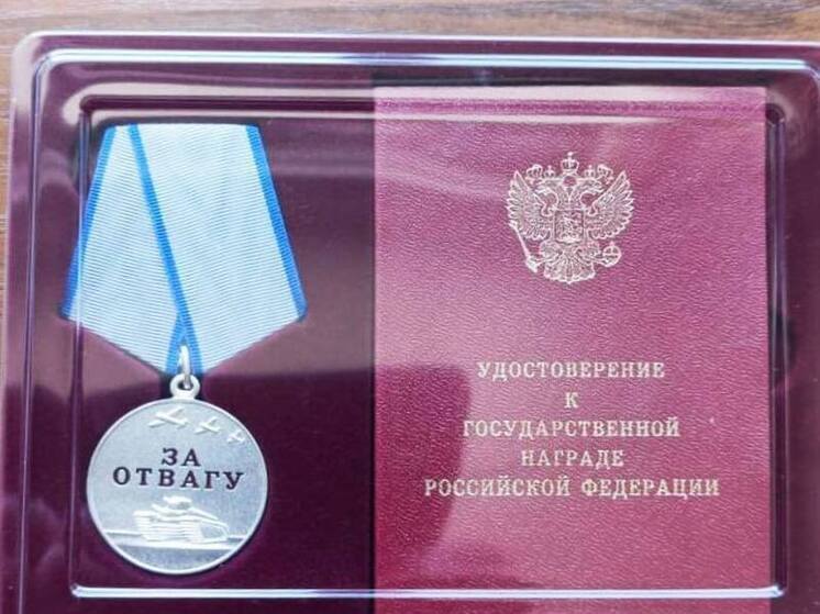 Жителя Новоузенского района наградили медалью "За Отвагу"
