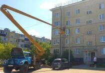 В посёлке Энергетик продолжается замена старых уличных светильников на современные LED-лампы