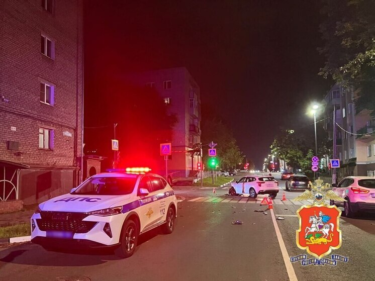 Девушка-водитель вечером пострадала в ДТП в Подмосковье
