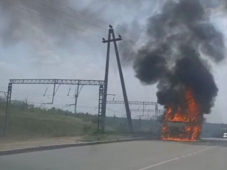 В Шахтах сгорела «ГАЗель»