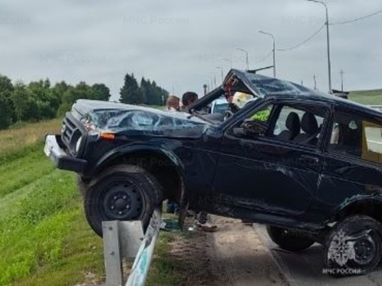 В Бабынинском районе столкнулись «Нива» и Renault Logan