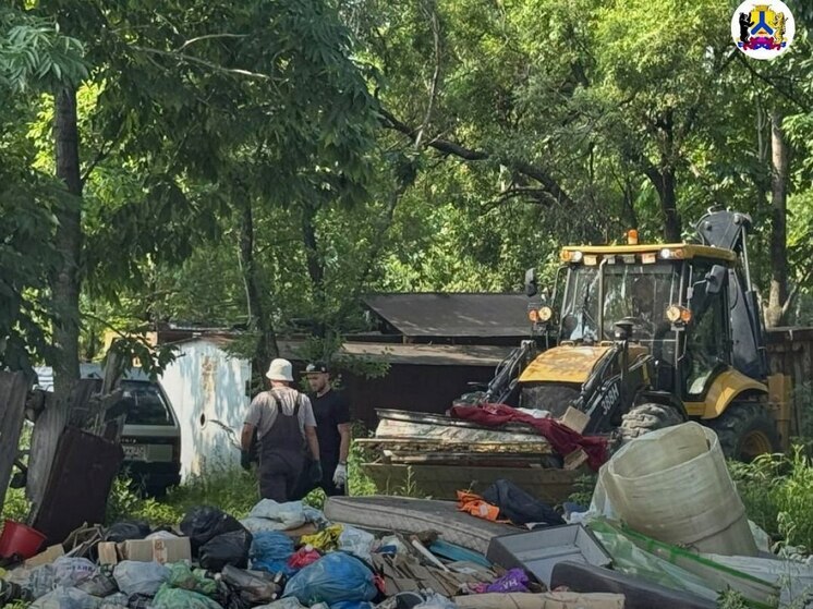 В Хабаровске убрали две незаконные свалки
