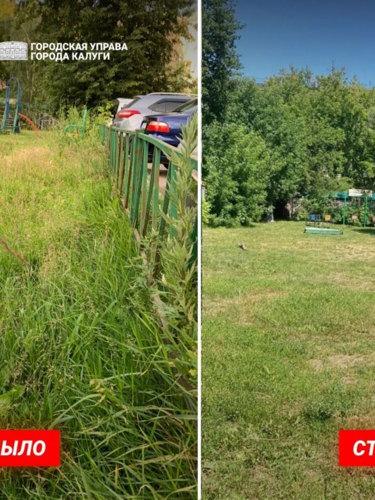 Трава не расти: в Калуге продолжается сезон окашивания городских территорий