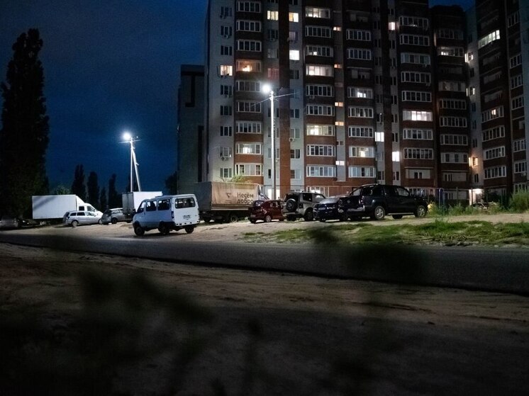 В Железнодорожном округе Курска установили наружное освещение
