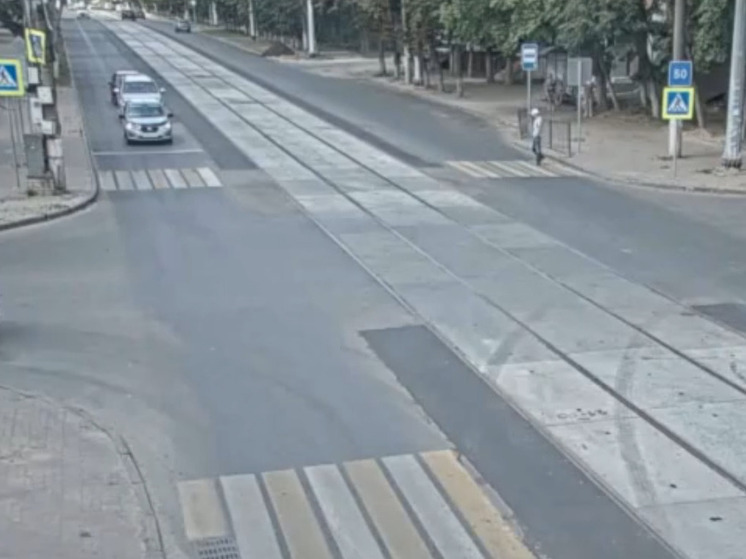 В Курске убрали пластиковые барьеры на Сумской