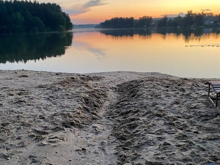 В калужском Кирове размыло пляж