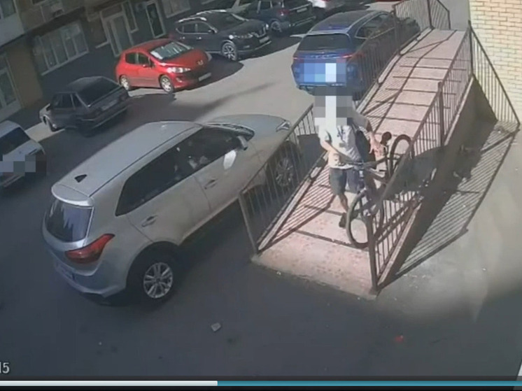 В Ессентуках велосипедный воришка попался на видео