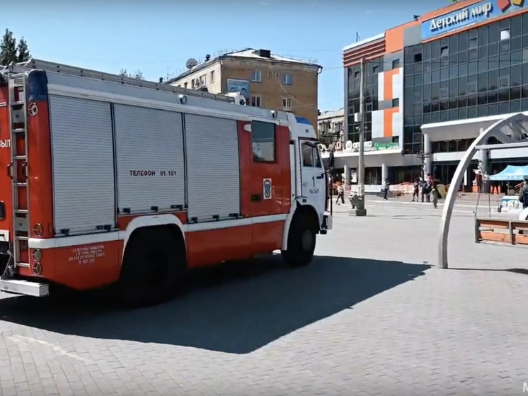 В Туве  пожарные МЧС приняли участие в учениях