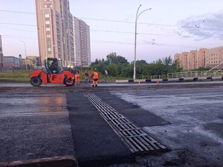 Ремонт дорог продолжается в Кемерове