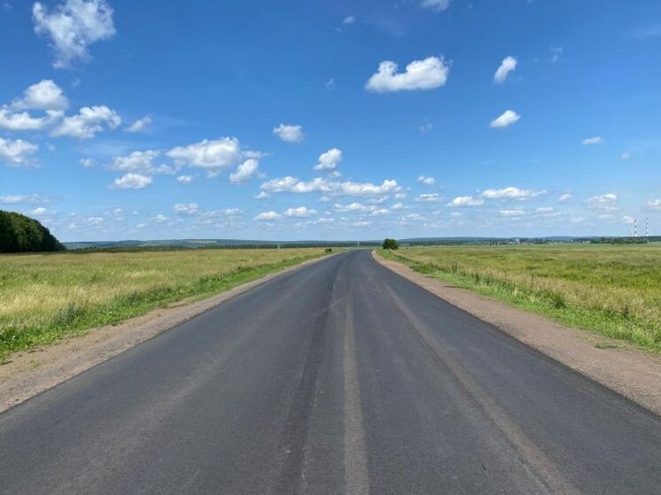 В Башкирии обновили дорогу к Кармановскому водохранилищу