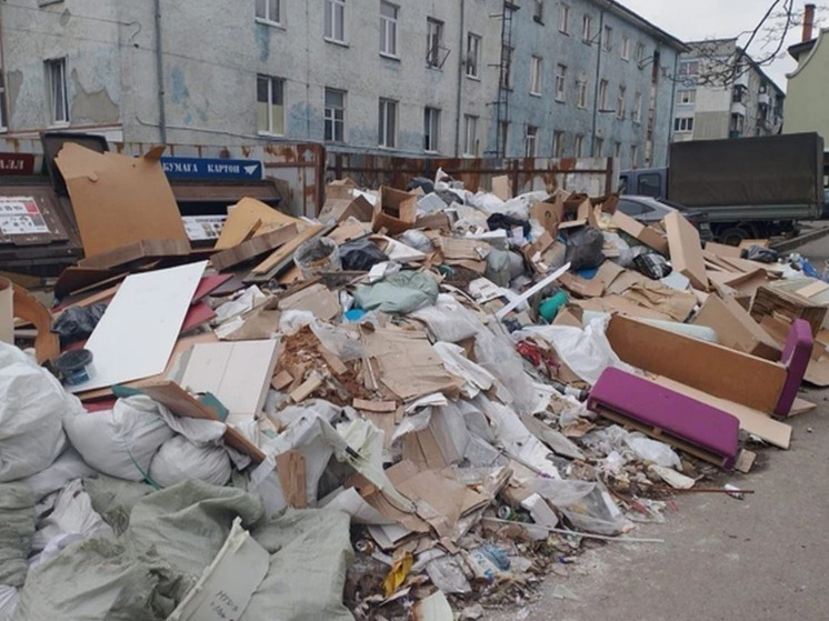 Калининградскую УК наказали за наваленный возле контейнеров мусор