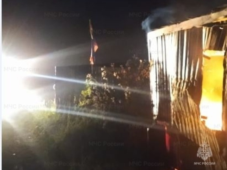 В пожаре в Медынском районе пострадал человек