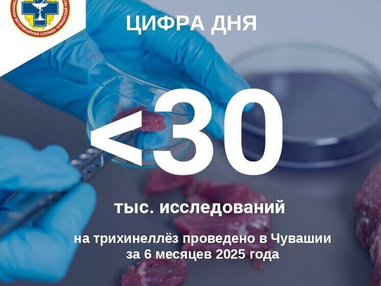 В Чувашии за полгода проверили 30 тысяч проб мяса на трихинеллёз