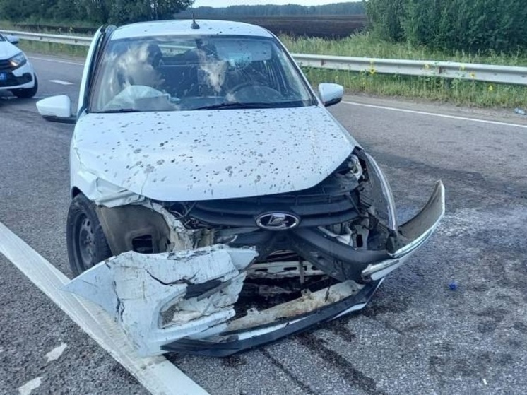 В Рассказовском округе лоб в лоб столкнулись Lada и Hyundai