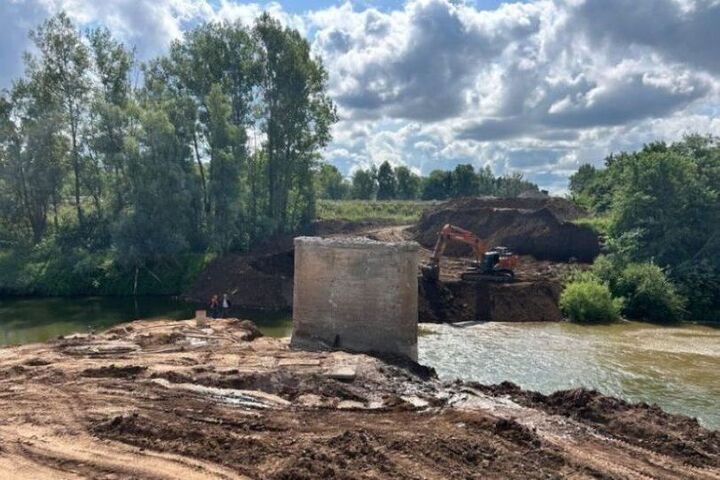 В Башкирии начали ремонтировать мост через реку Быстрый Танып