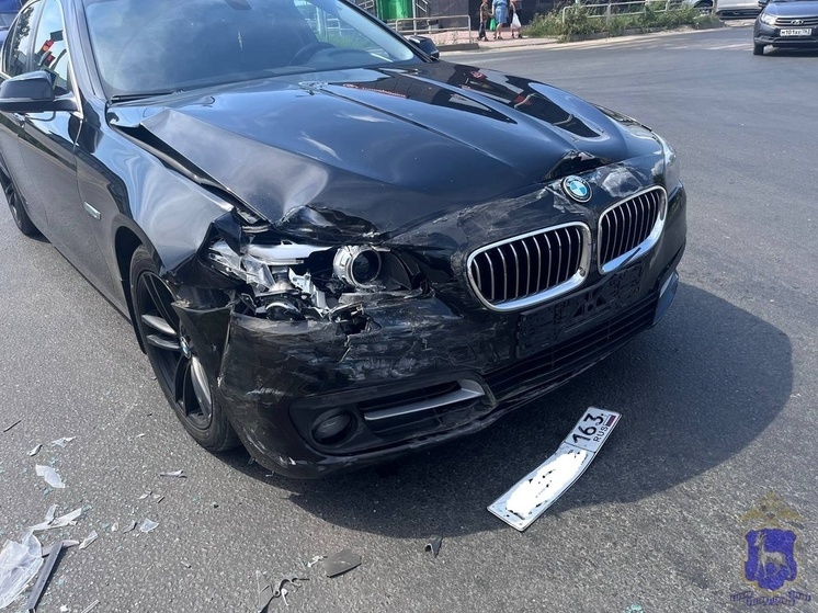 Под Самарой 36-летний водитель «гранты» влетел в 50-летнюю женщину на BMW