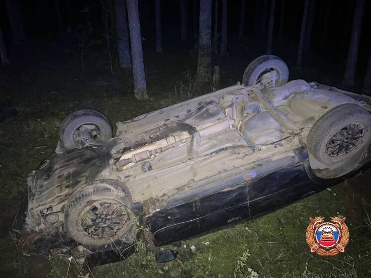 Под Тверью опрокинулась "Ауди", есть пострадавший