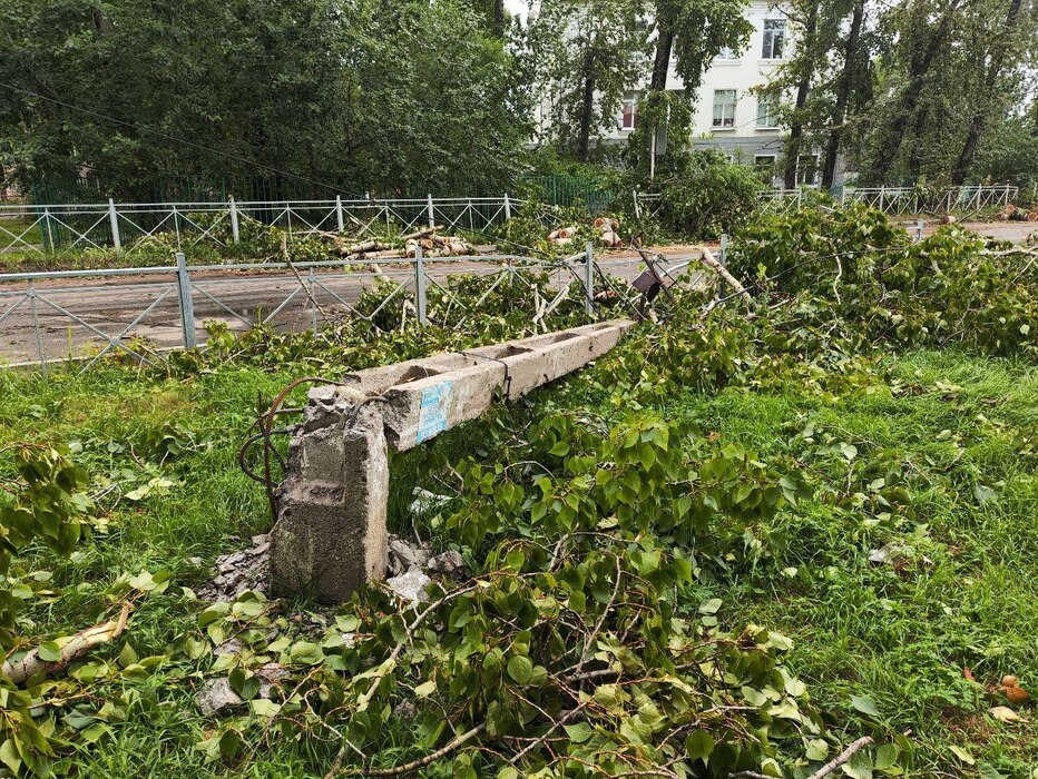 Разрушения элементов инфраструктуры