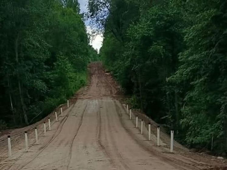 В Старорусском округе восстановили размытую ливнями дорогу