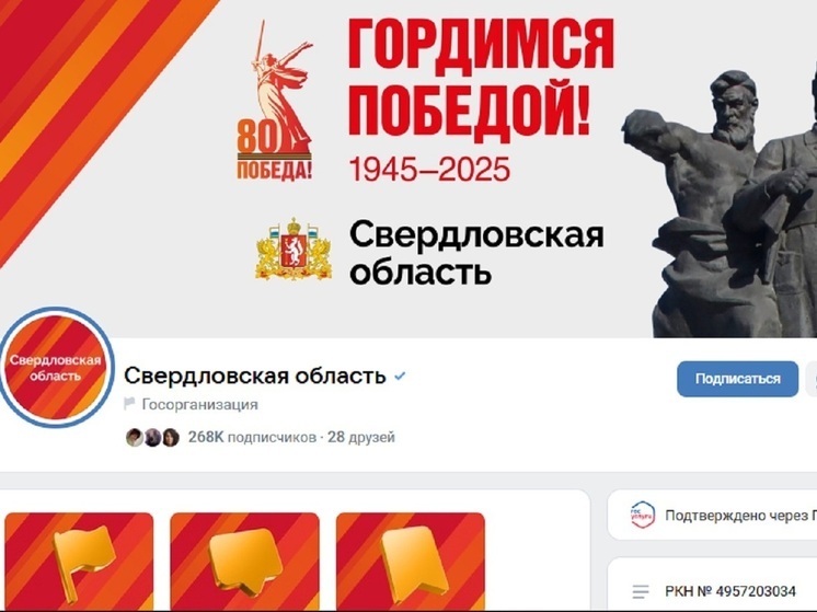 Свердловская область лидирует по качеству ведения официальных страниц в соцсетях