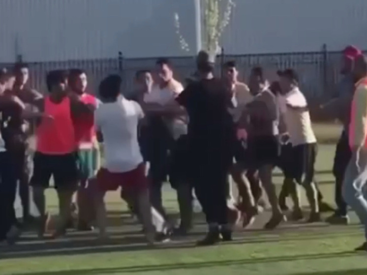 Мигранты устроили драку на футбольном поле в Химках
