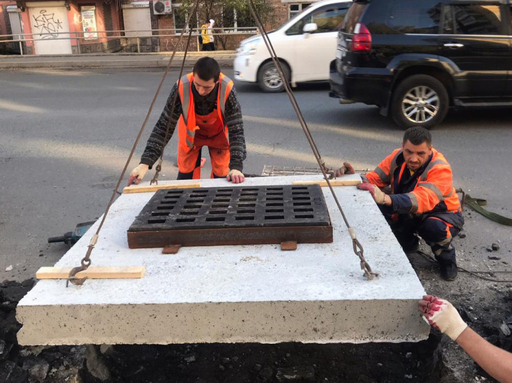Ливневую канализацию обновят на улице Выселковой во Владивостоке до октября