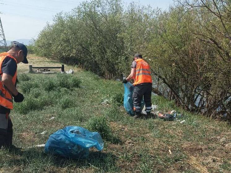В Улан-Удэ ликвидирована несанкционированная свалка на острове Богородский