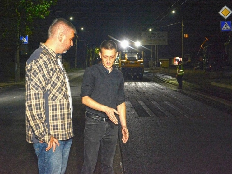 В Донецке проверили ход строительства дороги в Ленинском районе