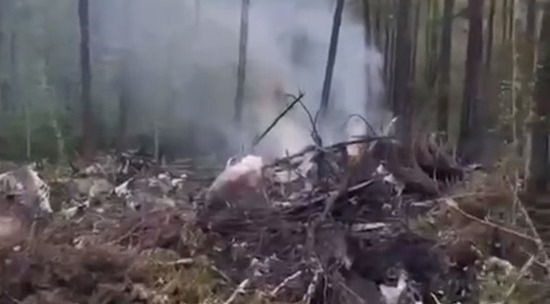 Опубликовано видео с места крушения Ан-24