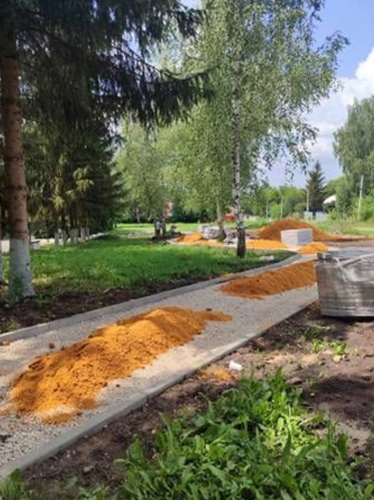 В орловском селе Корсаково преображается Парк Победы