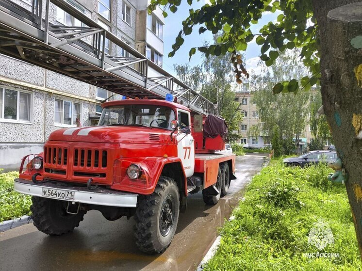 Пожарные эвакуировали из горящей квартиры в Донском 18 человек