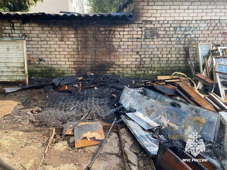 В Тверской области загорелась помойка