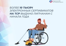 С начала года жители Липецкой области с инвалидностью активно пользуются возможностью приобретения технических средств реабилитации (ТСР) по электронным сертификатам
