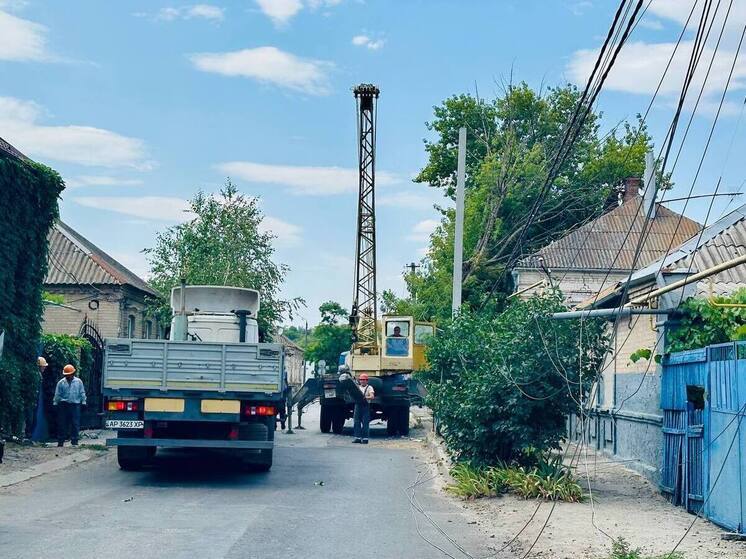 В Запорожской области энергетики работают в условиях сильной жары