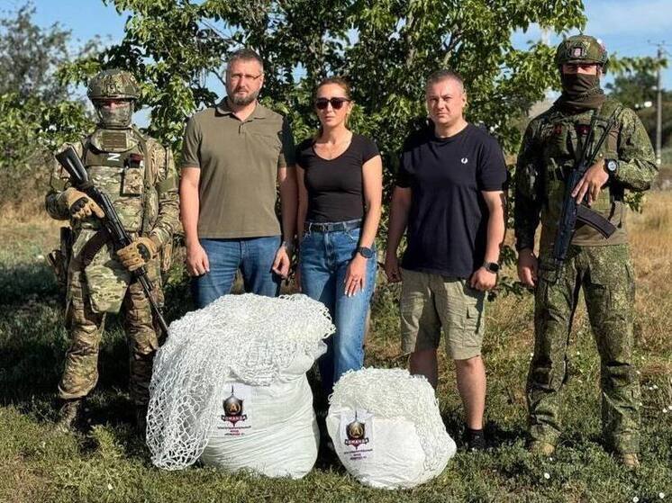 Избирком и волотеры Херсонской области передали в «Днепр» антидроновые сети